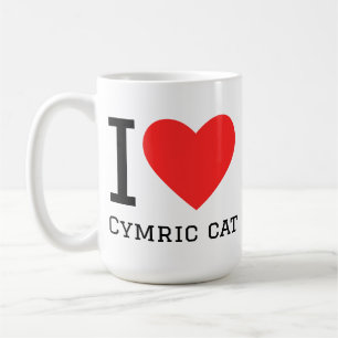 Caneca De Café Eu amo gato cymric