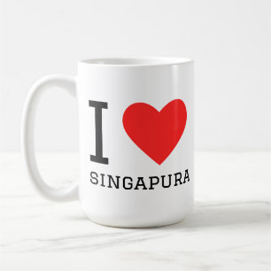 Caneca De Café Eu amo gato singapura