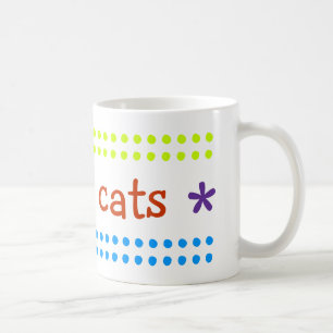 Caneca De Café Eu amo gatos