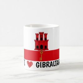Caneca De Café Eu amo Gibraltar