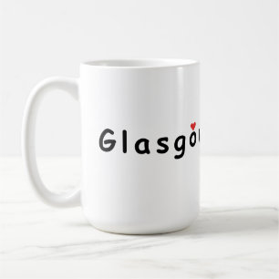 Caneca De Café Eu amo Glasgow