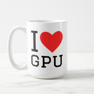 Caneca De Café Eu amo gpu