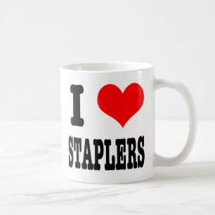 Caneca De Café EU AMO grampeadores