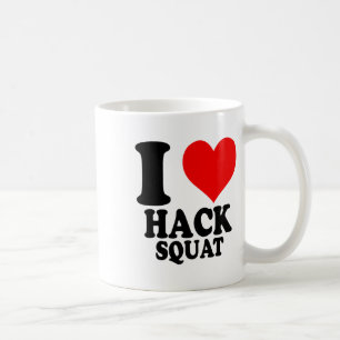 Caneca De Café Eu Amo Hack Squat 