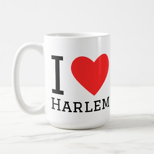 Caneca De Café Eu amo Harlem  (Esquerda)