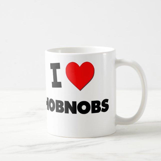 Caneca De Café Eu amo Hobnobs (Direita)