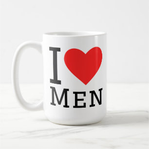 Caneca De Café Eu amo homens