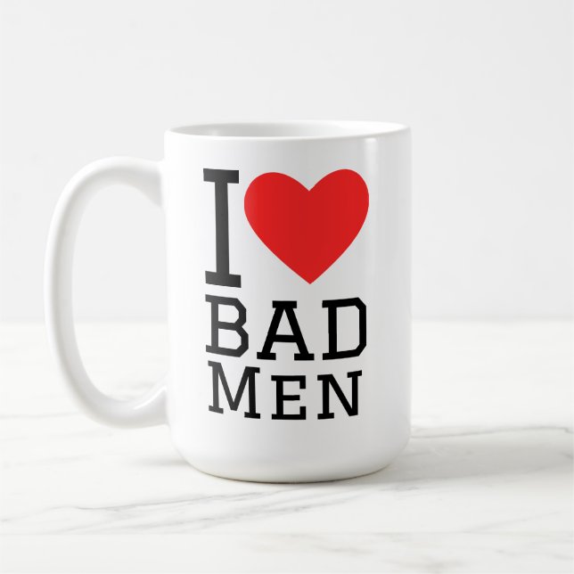 Caneca De Café Eu amo homens maus (Esquerda)