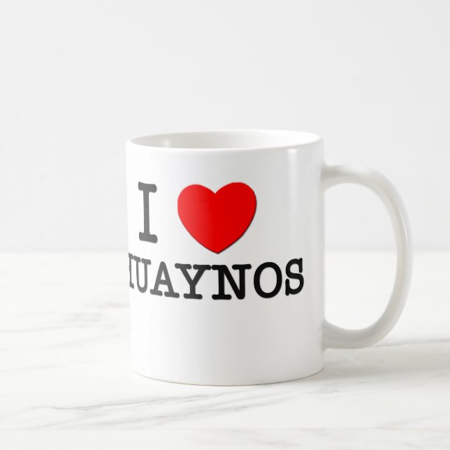 Caneca De Café Eu amo Huaynos (Direita)
