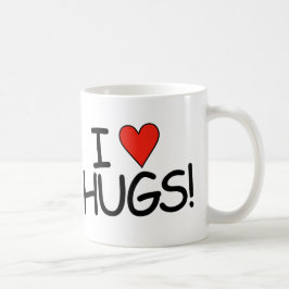 Caneca De Café Eu amo Hugs Mug