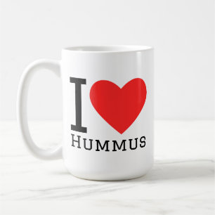 Caneca De Café Eu amo hummus