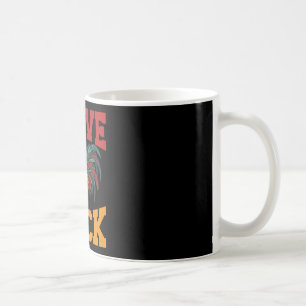 Caneca De Café Eu Amo Humor de Fazenda de Galo Engraçado 
