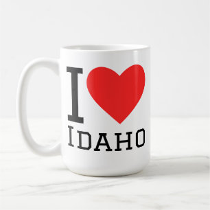 Caneca De Café Eu amo Idaho 