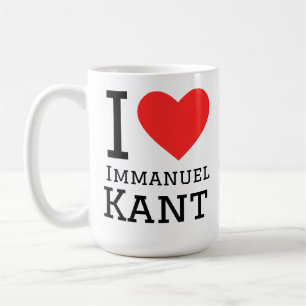 Caneca De Café Eu amo Immanuel Kant