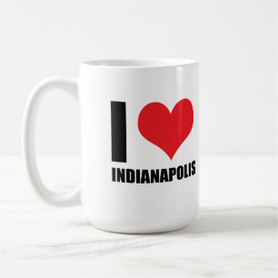 Caneca De Café Eu amo Indianápolis