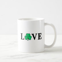Eu Amo Irlanda Shamrock Clover Leaf Simple Elegant