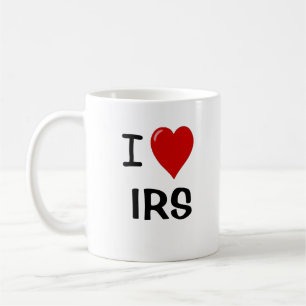 Caneca De Café Eu Amo IRS - Imposto É Minha Vida - Engraçada Cota