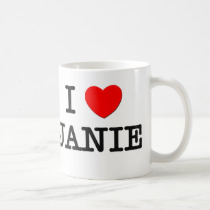 Caneca De Café Eu amo Janie