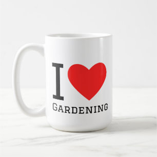 Caneca De Café Eu amo jardinagem