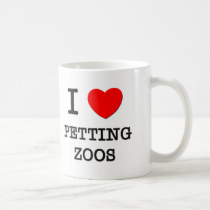 Caneca De Café Eu amo jardins zoológicos Petting