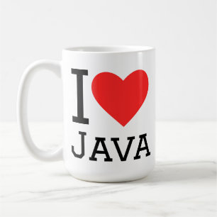 Caneca De Café Eu amo Java 