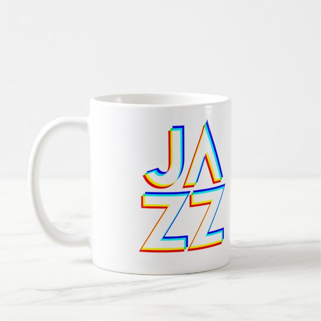 Caneca De Café Eu Amo Jazz (Esquerda)