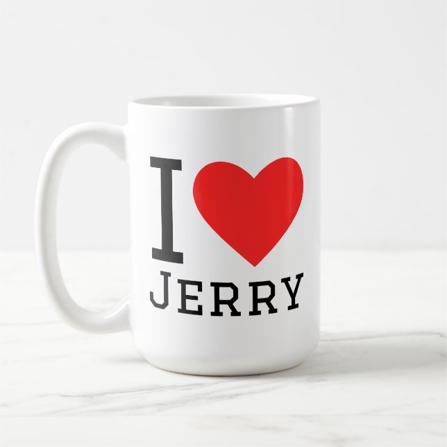 Caneca De Café Eu amo Jerry (Esquerda)