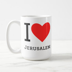 Caneca De Café Eu amo Jerusalém 