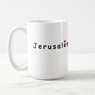 Caneca De Café Eu amo Jerusalém Israel