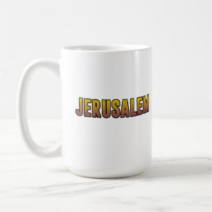 Caneca De Café Eu amo Jerusalém Israel
