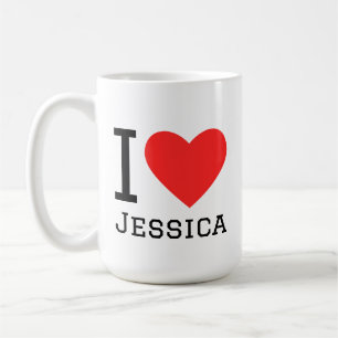 Caneca De Café Eu amo Jessica