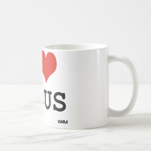 Caneca De Café Eu amo Jesus