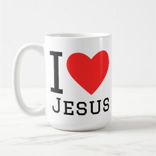 Caneca De Café Eu amo Jesus