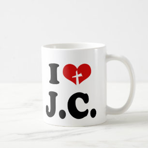 Caneca De Café Eu amo Jesus Cristo