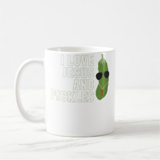 Caneca De Café Eu Amo Jesus E Picles Cristão Rapazes Garotas Mulh