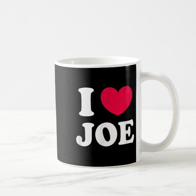 Caneca De Café Eu amo Joe (Direita)