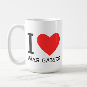 Caneca De Café Eu amo jogos de guerra