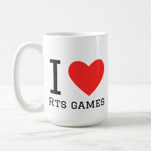 Caneca De Café Eu amo jogos rts