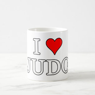 Caneca De Café Eu Amo Judo