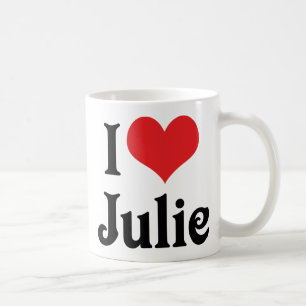 Caneca De Café Eu Amo Julie