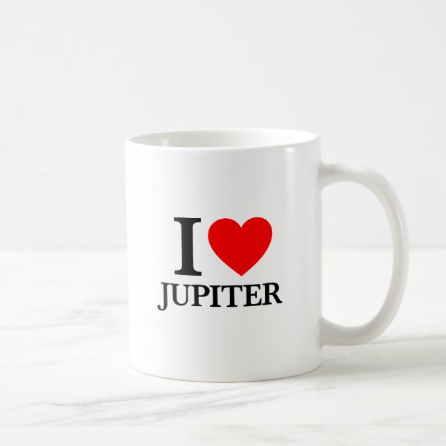 Caneca De Café Eu Amo Júpiter (Direita)