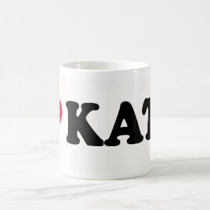 CANECA DE CAFÉ EU AMO KATE