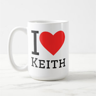 Caneca De Café Eu amo Keith