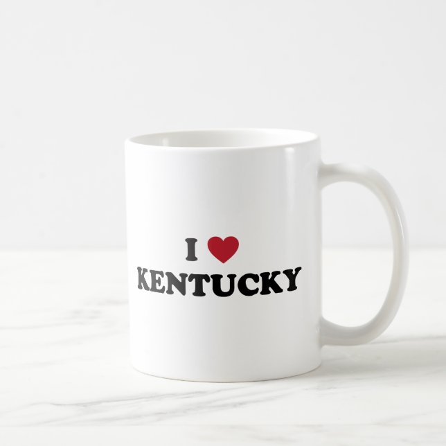 Caneca De Café Eu amo Kentucky (Direita)