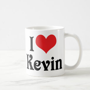 Caneca De Café Eu Amo Kevin