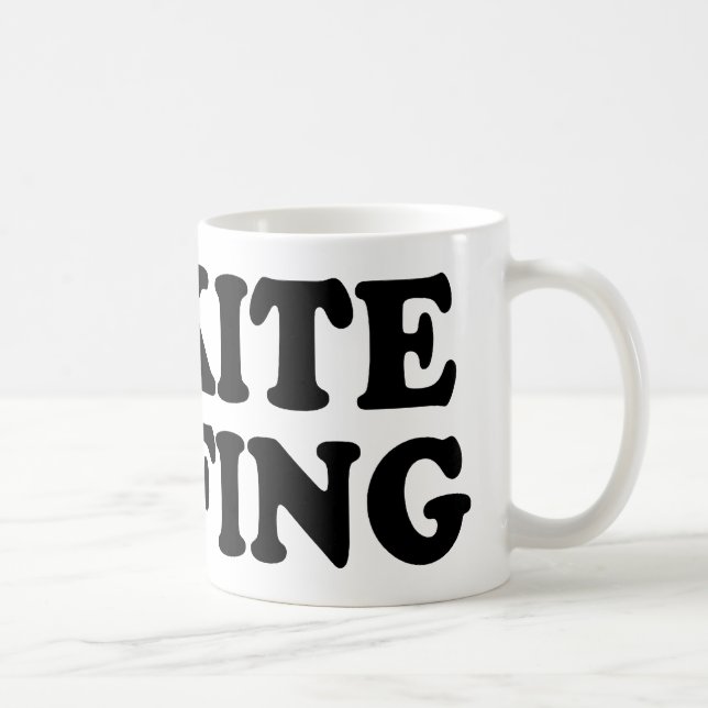 Caneca De Café Eu amo Kitesurfing (Direita)