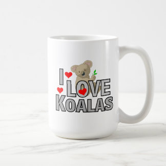 Caneca De Café Eu Amo Koalas Caffee Mug