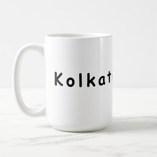 Caneca De Café Eu amo Kolkata (Esquerda)