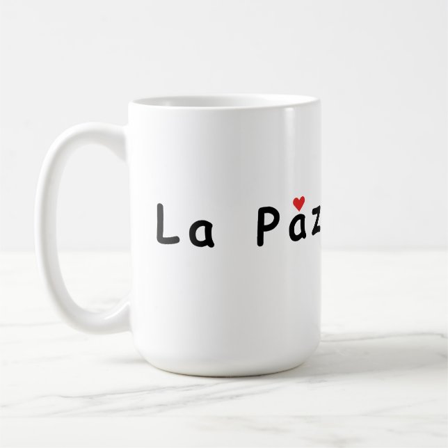 Caneca De Café Eu amo La Paz (Esquerda)