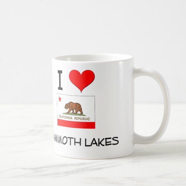 Caneca De Café Eu amo LAGOS GIGANTESCOS Califórnia (Direita)